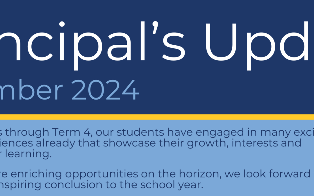 Principal’s Update | Term 4, Week 3, 2024